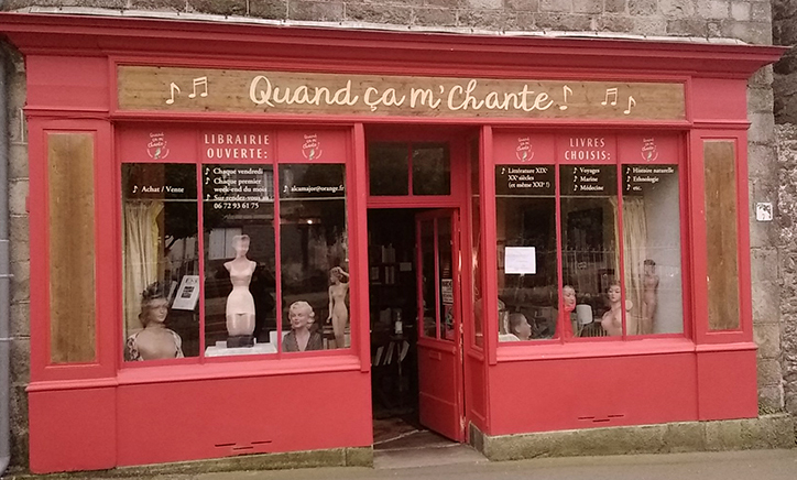 Peinture facade librairie